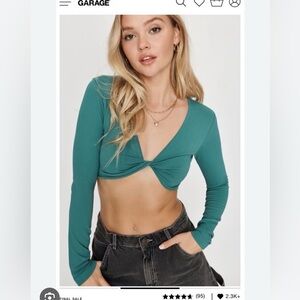 Garage seamless twist long sleeve